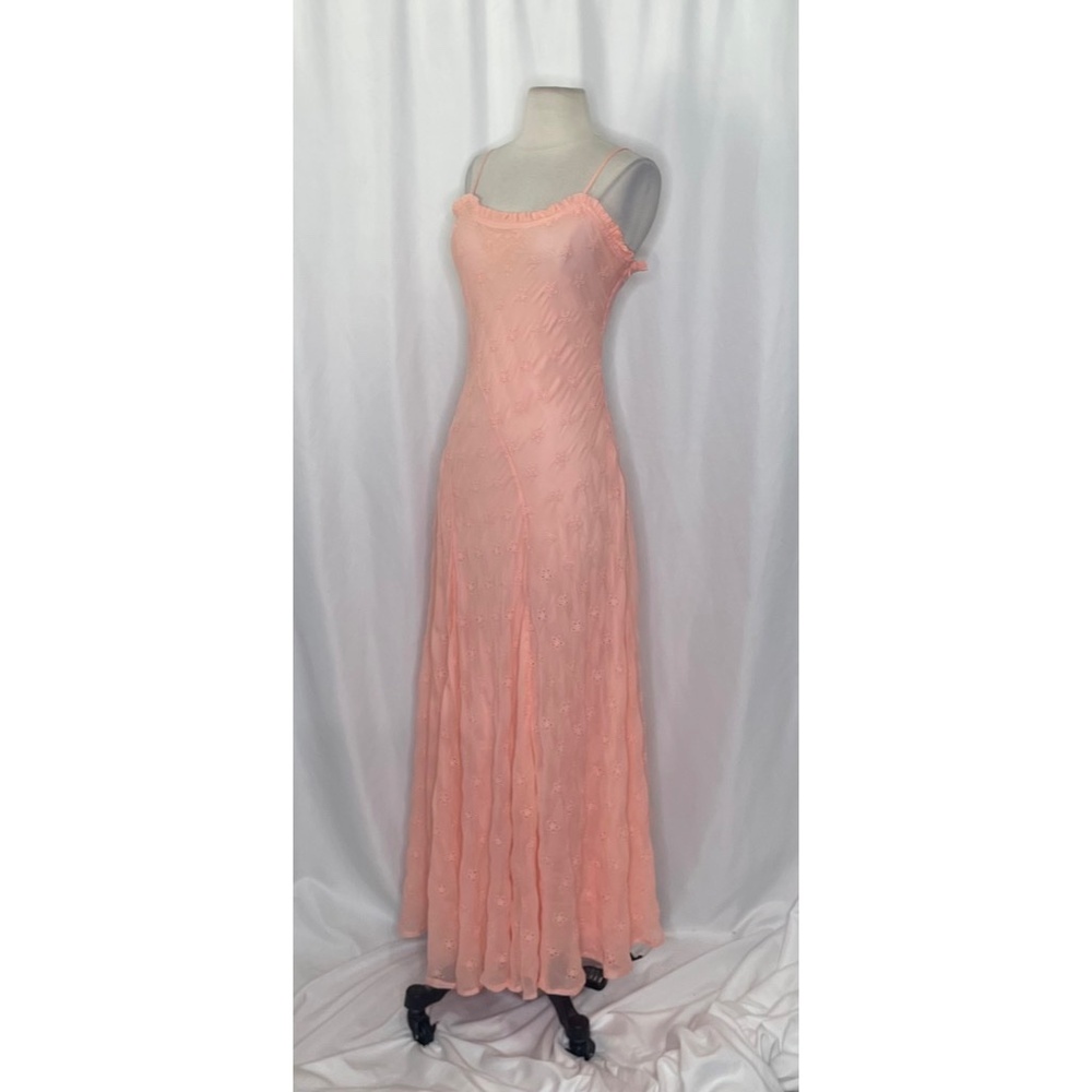 NWT!! J. CREW Collection Eyelet Maxi Slip Dress Blushed Peach Pink Fairy Size 6 - Picture 6 of 16